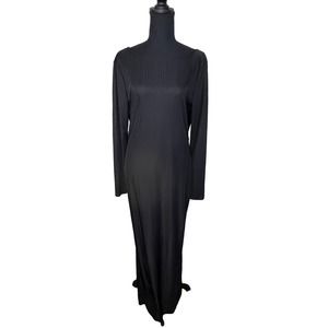 WOMEN'S LONG PLUNGING BACK DRESS SIZE L NWOT